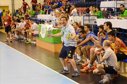 Ivan Maziero, o Macarrão, durante último Mundial da categoria, em 2013 / Foto: Divulgação / CBHb