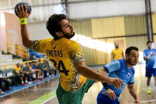 Wesley de Freitas foi o artilheiro do jogo / Foto: Divulgação / CBHb