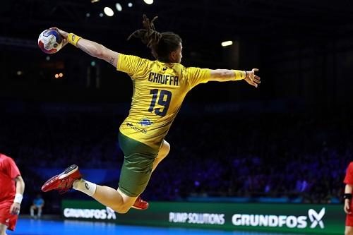 Equipe somou quatro pontos e ainda tem mais duas partidas para brigar por vaga nas oitavas / Foto: ST Pillaud/France Handball 2017