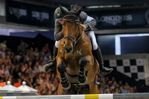 Francisco Musa e Xindoctro no GP Longines no Indoor SHP, válido pela 5ª etapa do ranking brasileiro Hyundai Senior Top / Foto: Luis Ruas / SHP