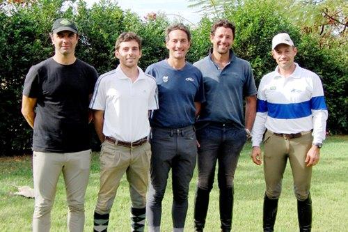 O Time Brasil nos Jogos Equestres Mundiais 2014: Ruy Fonseca, Gabriel Cury,  Marcelo Tosi, Marcio Jorge e Gustavo Pagoto