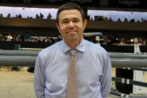 Guilherme Jorge, armador dos Jogos Olímpicos Rio 2016, a postos na Sociedade Hípica Paulista / Foto: Divulgação / CBH