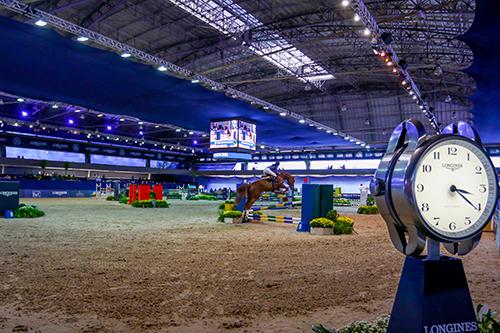 Estrutura montada: foi dada larga ao Longines Indoor 2015/ Foto: Luis Ruas / Divulgação