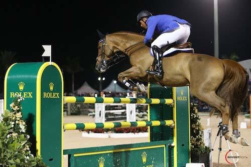 O medalhista olímpico Doda Miranda conquistou na madrugada desse domingo (26/01) a terceira posição no Grande Prêmio Fidelity Investments CSI3* do Winter Equestrian Festival / Foto: Sportfot