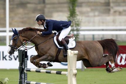 O campeão olímpico Rodrigo Pessoa conquistou na tarde desta quinta-feira, 05/09, o terceiro lugar na prova a 1.45m no CSIO3* de Arezzo / Foto:  Stefano Grasso / GCT