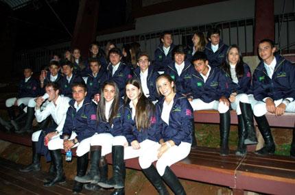 Delegação verde amarela de Hipismo, durante o Concurso de Saltos Internacional - CSIO Mercosul na Juventude / Foto: Marcus Varella