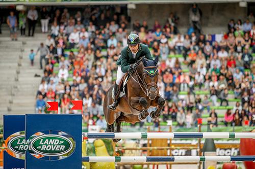 Rodrigo Pessoa com Status, no Mundial de 2014, em Normandy, França / Foto: Luis Ruas / CBH