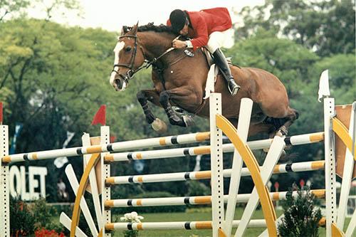 José Roberto Reynoso Fernandez, o Alfinete, em ação no Clube Hípico de Sto Amaro / Foto: Divulgação