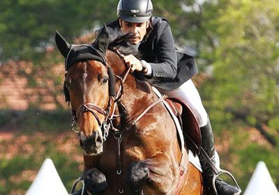 O campeão do GP 100 anos Sociedade Hípica Paulista na 40ª Copa São Paulo: André Miranda com Chardon JMen / Foto: Anna Paula Carvalho 