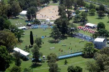 Vista aérea de uma das pistas do Haras El Capricho / Foto: Divulgação