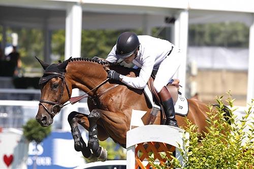 O campeão olímpico Rodrigo Pessoa fez bonito mais uma vez no CSI5* de Cascais, em Estoril, válido pela oitava etapa do Global Champions Tour / Foto: Global Champions Tour / Stefano Grasso