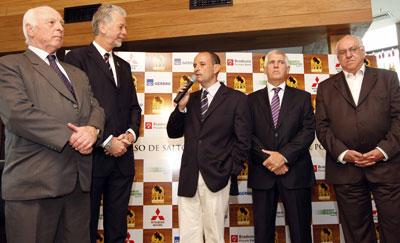 Jorge Gerdau Johannpeter, José Fortunati, João Mazzaferro, Cezar Sperinde e Edemar Tutikian / Foto:  Ivan Andrade 