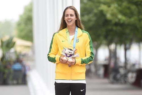 Patrícia Freitas ganhou medalha de ouro na classe RS:X / Foto: William Lucas/Inovafoto