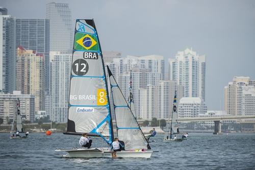 Martine Grael e Kahena Kunze em Miami / Foto: Walter Cooper / US Sailing Media Center