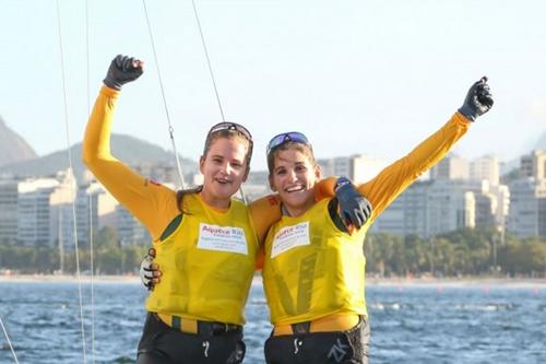 Martine Grael e Kahena Kunze ficaram em primeiro lugar na classe 49erFX / Foto: Fred Hoffmann / CBVela