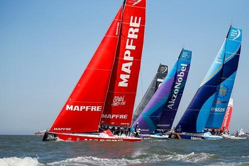 Barco espanhol domina In-Port Race de Itajaí / Foto: Pedro Martinez/Volvo Ocean Race