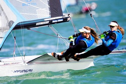 Velejadoras tem apenas dois pontos perdidos / Foto: Pedro Martinez/Sailing Energy