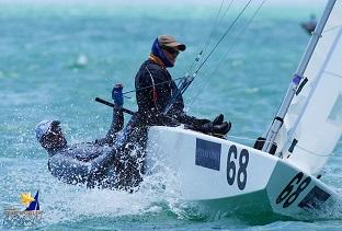 Dupla conquistou um bom resultado na prova desta terça-feira (12) em Miami / Foto: Marco Oquendo/Star Worlds 2016