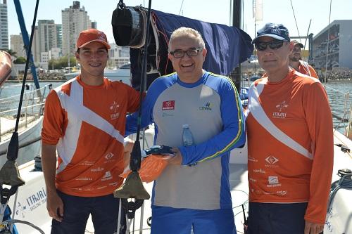 Presidente navegou com a equipe da Itajaí Selling Team / Foto: Itajaí Sailing Team/Divulgação