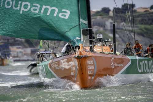 Groupama aproveitou bem os ventos na regata/ Foto: Paul Todd / AFP