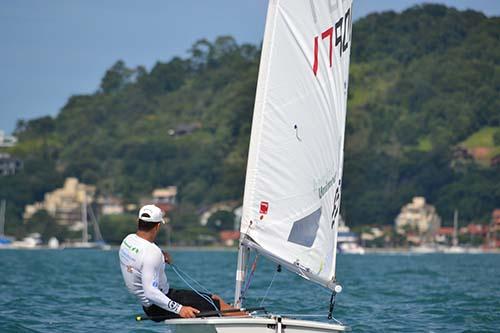 O velejador Bruno Fontes mostrou-se mais uma vez muito constante durante a Copa do Mundo de Vela de Miami / Foto: Divulgação