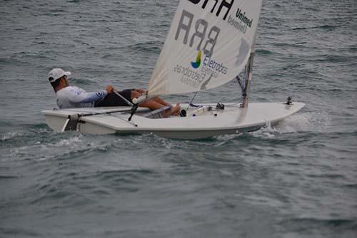 O velejador Bruno Fontes mostrou-se mais uma vez muito constante durante a Copa do Mundo de Vela de Miami / Foto: Divulgação