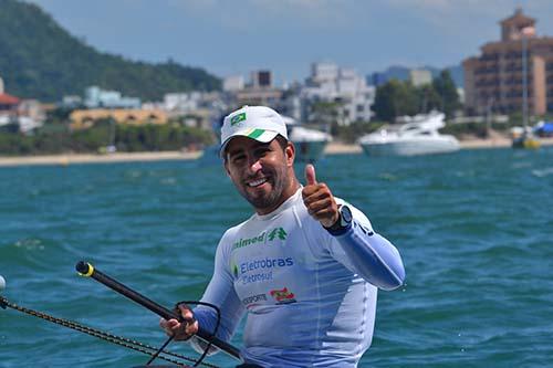 Bruno Fontes encerrou sua participação na Copa do Mundo de Vela em Miami na quinta colocação / Foto: Divulgação