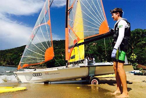 Antonio Aranha teve um grande início de competição em Florianópolis ao lado do parceiro Stephan Kunath / Foto: YCSA/Divulgação