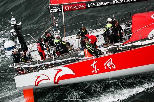 MAPFRE, Dongfeng Race Team e Vestas 11th Hour Racing foram os três primeiros colocados da perna entre a Cidade do Cabo e Melbourne / Foto: Ainhoa Sanchez/Volvo Ocean Race