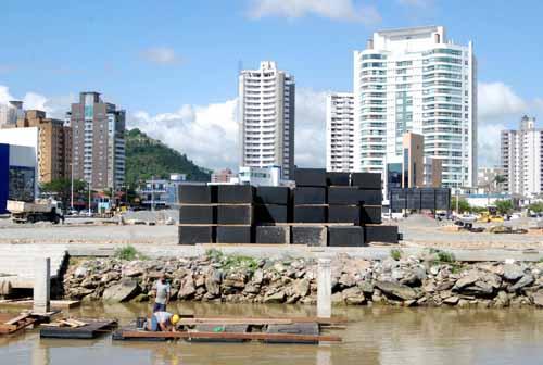 Obras em Itajaí estão quase prontas / Foto: Ronaldo Silva Jr