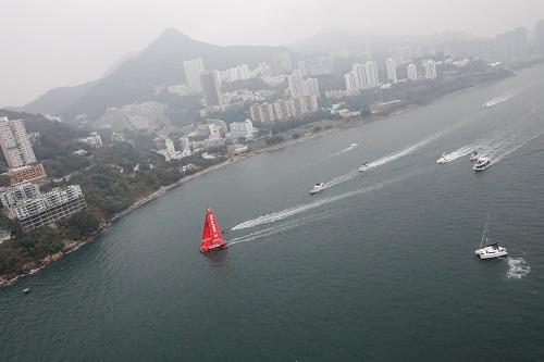 Barco espanhol ganha regata, mas melhor desempenho do fim de semana é do chinês Dongfeng Race Team / Foto: Ainhoa Sanchez/Volvo Ocean Race