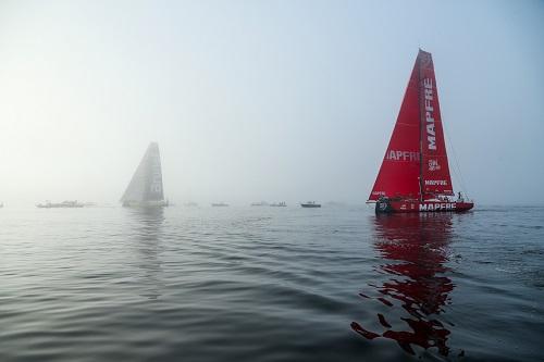 Barcos em ação na etapa da Volvo Ocean Race / Foto: Jesus Renedo/Volvo Ocean Race