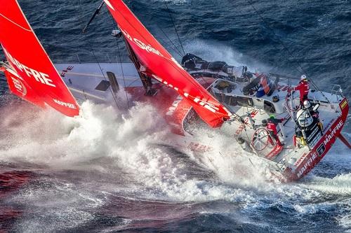 O barco espanhol, que leva o nome de uma empresa de seguros global, é o terceiro time confirmado para a regata, que começa em outubro deste ano / Foto: Ainhoa Sanchez / Volvo Ocean Race