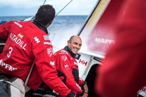 Barco de Xabi Fernández foi o primeiro a chegar no percurso entre a inglesa Plymouth e a francesa Saint-Malo / Foto: Ugo Fonolla/Volvo Ocean Race