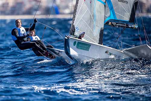 Martine e Kahena são campeãs do Troféu Princesa Sofia / Foto: Jesus Renedo/ Sailing Energy  