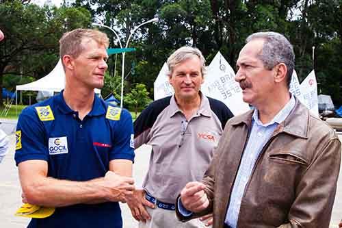 Ministro dos Esportes, Aldo Rebelo, com Robert Scheidt / Foto: Sidney Bloch