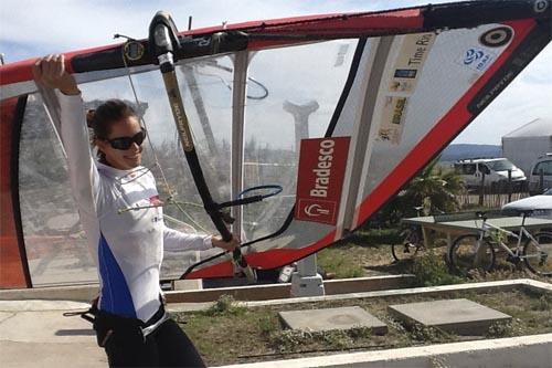 Patrícia Freitas, antes das primeiras regatas em Hyères / Foto: CBVM / Divulgação