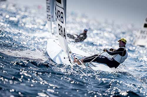 Melhor brasileiro na classe Laser em Palma de Mallorca  / Foto: Jesus Renedo/SAILING ENERGY