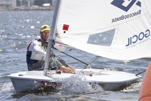 Sheidt durante Semana Brasileira de Vela / Foto: Fred Hoffmann