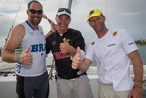 Bruno e Robert, com Luca Modena / Foto: SSL / Carlo Borlenghi