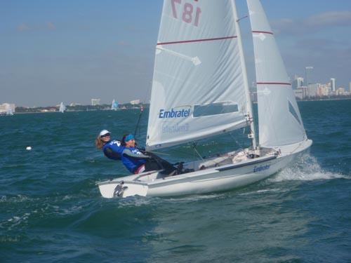 Isabel Swan e Martine Grael treinando em Miami / Foto: Divulgação