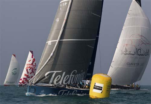 Diferença entre os barcos é muito pequena / Foto: Ian Roman/Volvo Ocean Race 