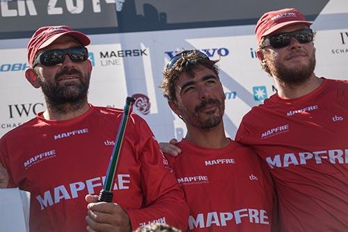 A bordo do espanhol MAPFRE estava o brasileiro André 'Bochecha' Fonseca, que não gostou nada de terminar em último / Foto: Charlie Shoemaker/Volvo Ocean Race