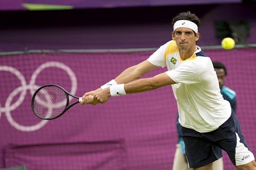 Bellucci faz partida equilibrada, mas é eliminado por Tsonga em Londres 2012 / Foto: Divulgação