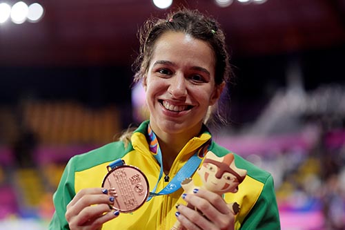 Giullia Penalber medalhista de bronze até 57kg  / Foto: Alexandre Loureiro/COB