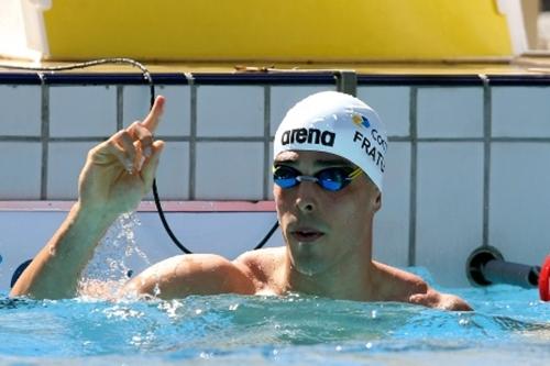 Bruno Fratus comemora vitória no Maria Lenk / Foto: Satiro Sodré / SSPress