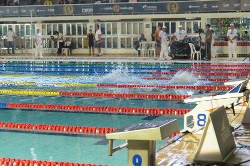 Piscina do Fluminense foi palco da quebra do recorde sul-americano no revezamento 4x200 m feminino / Foto: Esporte Alternativo