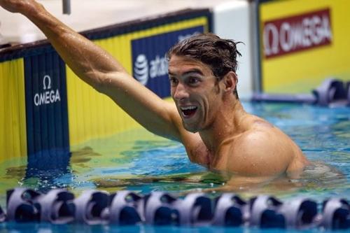 Michael Phelps demonstra surpresa com resultado / Foto: Getty Images