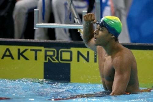 Matheus Santana, recordista mundial júnior dos 100m livre / Foto: Satiro Sodré /  SSPress