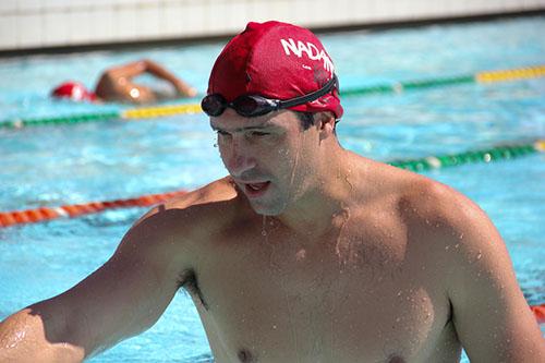 Gustavo Borges na piscina / Foto: Divulgação